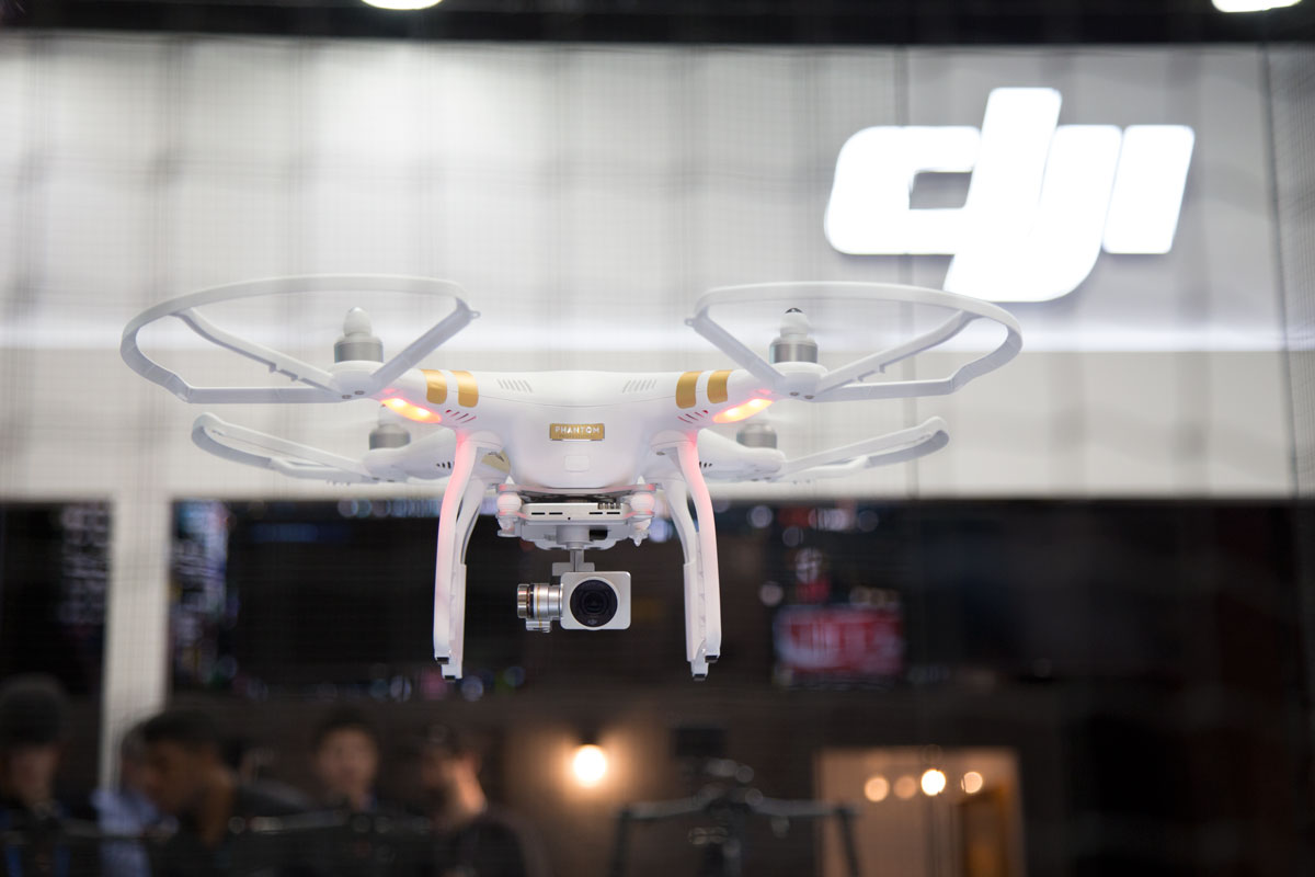 DJI Phantom 3 Professional Quadcopter with 3-axis gimbal and 4K capture / Courtesy of DJI