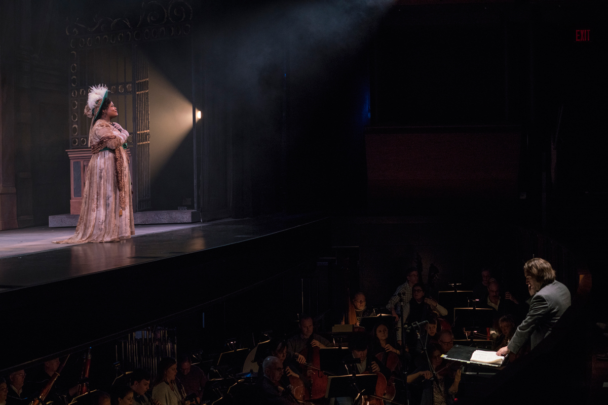 Dress rehearsal for Tosca at the New York City Opera, performed at the Rose Theater at Jazz at Lincoln Center / Photo by Sarah Shatz taken with Sony A7s/ Sony FE28mm F2 lens / ISO 2500