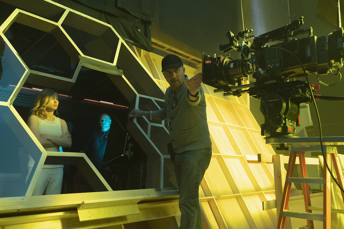Cinematographer Ben Davis, BSC, (R) says he works closely with the VFX supervisor and production designer for "conceptualization of VFX integration" on-set Photo: Chuck Zlotnick 